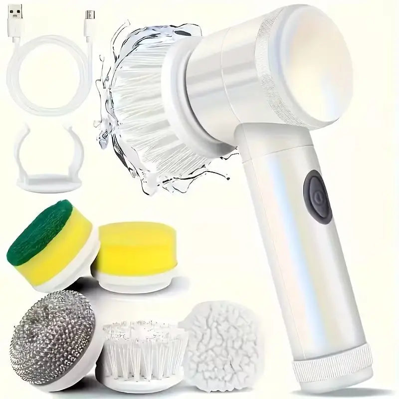 Electric Cleaning Brush 9-in-1 – Spin Scrubber for Bathroom & Kitchen