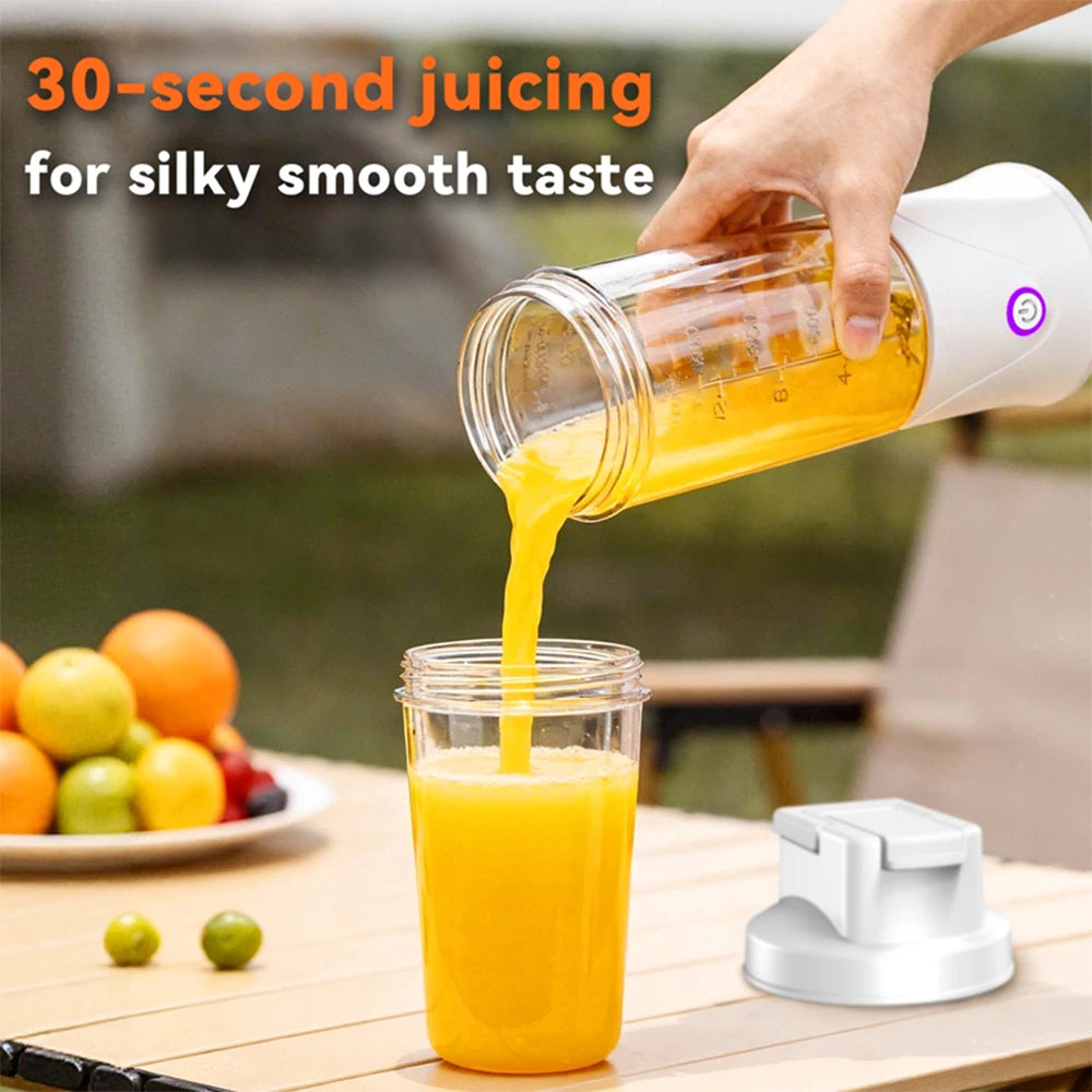 Portable Blender – USB Rechargeable Mini Juicer 450ml